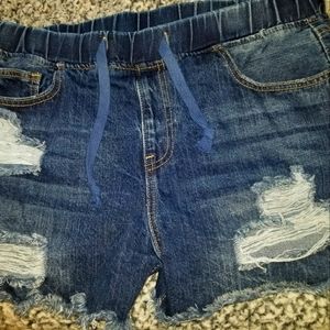 YMI Destressed Jogger Shorts